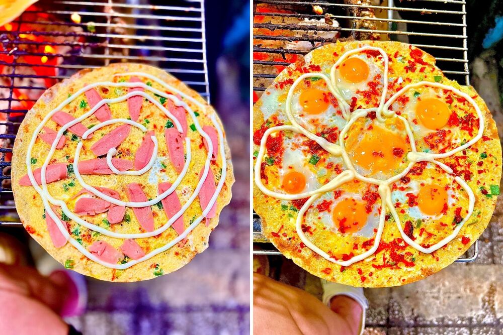 Chiếc bánh tráng nướng siêu nhiều nhân và đẫm sốt vô cùng hấp dẫn